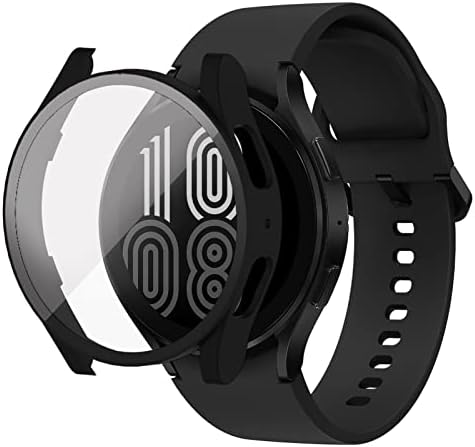 Awaduo Smartwatch כיסוי מלא כיסוי מחשב מגן על כיסוי מגן עם מגן מסך זכוכית מחוסמת תואם ל- Samsung Galaxy Watch5