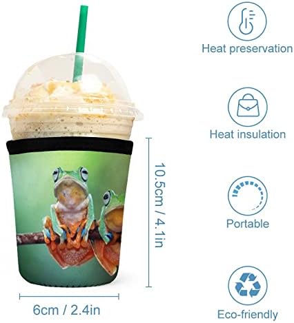 עץ צפרדע, עף צפרדע קפה כוס שרוול לשימוש חוזר ניאופרן כוסות מחזיק עבור חם לשתות כוסות