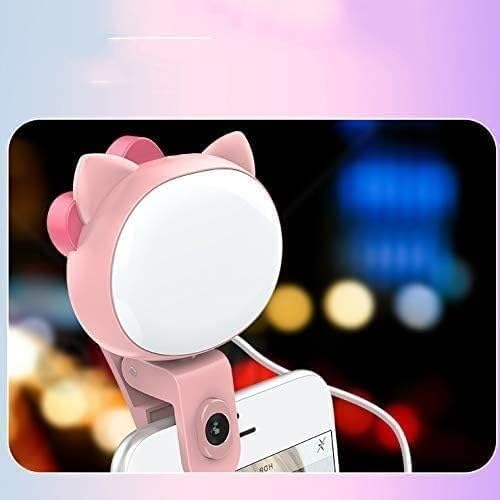 Epano Selfie מילוי אור לטלפון, USB נייד מטען selfie מילוי אור 3 מודעות צבע אור מתכוונן לצילומי טלפון להקלטת פונווידאו,