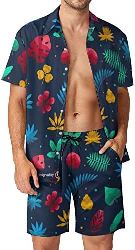חולצה הוואי לחולצת גברים ומכנסי מכנסי חוף