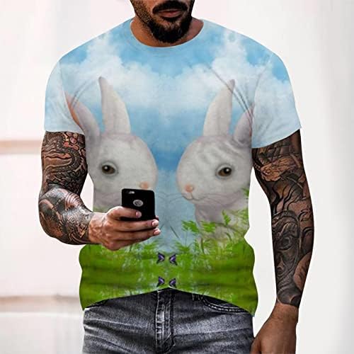 2023 פסטיבל ביצת ארנב פסחא חדש פסטיבל דיגיטלי תלת מימד חולצה מודפסת חולצה חולצה עליונה חולצות חולצות גברים אריזת