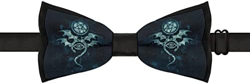 עין רעה מודפס גברים של עניבת פרפר מראש קשור מתכוונן עניבת פרפר עניבה מתנה