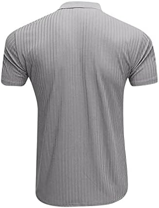 חולצות פולו של אייאסו לגברים, שרוול קצר של גברים מקצרים משי, חולצות רזות מזדמנים חולצות בצבע אחיד חולצות T