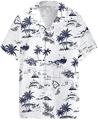 חולצות באולינג וינטג 'לגברים חולצת שרוול קצרה בהוואי