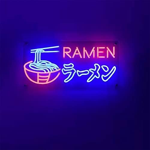 Bowtus Ramen Noodles יפני שלט ניאון יפני אנימה בהתאמה אישית ניאון סלון חנות וול תפאורה אמנות ילדים חדר שינה ליל כל הקדושים