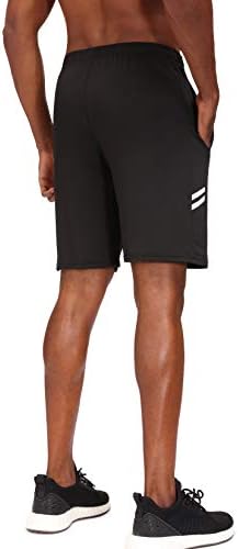 מכנסי חדר כושר של Runhit לגברים 3 חבילות מכנסיים אתלטים קצרים 9 אינץ 'אימון כדורסל מכנסיים קצרים
