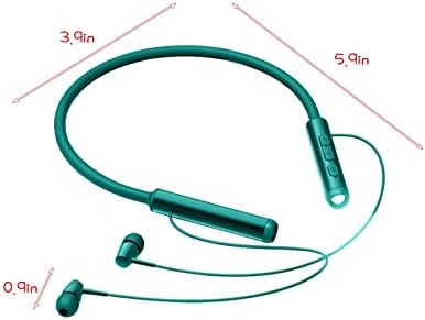 Ke1clo צוואר אוזניות Bluetooth אוזניות אלחוטיות עם תאורת פנס, זמן משחק של 40 שעות, אטום למים וסטריאו חסין זיעה סביב אוזניות