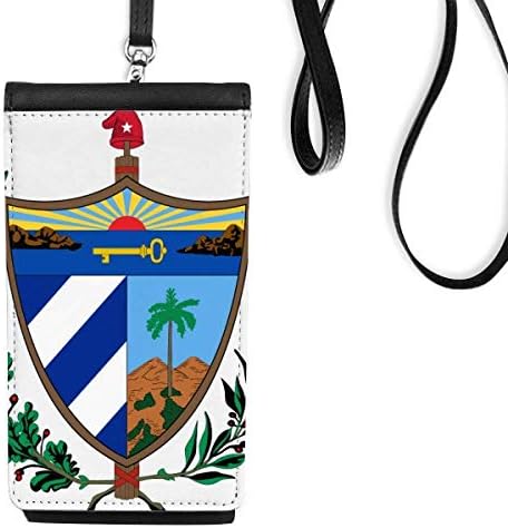 ארנק טלפון ארנק סמל לאומי קובה ארנק תלייה כיס נייד כיס שחור