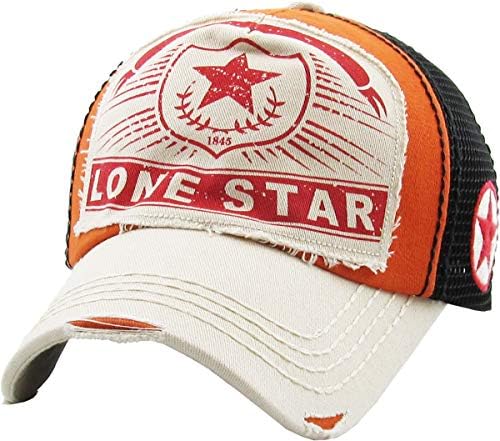 אוסף Lonestar Big T מערב דאלאס יוסטון כובעים וינטג 'בכובע בייסבול במצוקה כובע אבא מתכוונן