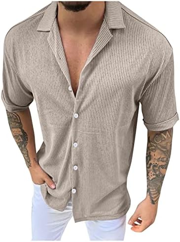 2023 גברים חדשים שרוול קצר שרוול קצר אביב אביב קיץ תהליך צוואר חולצות מוצקות אופנה חולצות חולצות חולצה אור