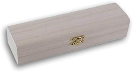 קופסת עיפרון עץ עם מכסה נופש - 8.25 אינץ '
