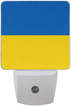 בהיר דגל של אוקראינה הוביל חיישן לילה אור לילדים ומבוגרים שינה חשכה לשחר לילה אורות מנורת מושלם עבור מסדרון, חדר אוכל