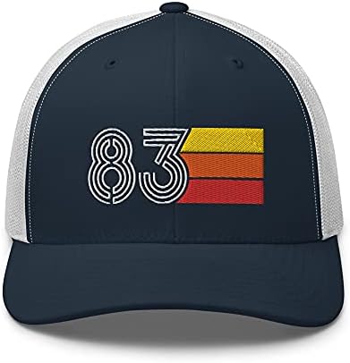 83 1983 בציר רטרו רקום נהג משאית כובע כובע 39 יום הולדת יוניסקס כובע מתנה