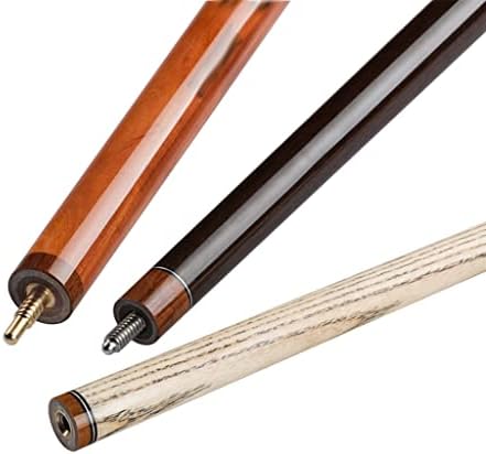 Aflhyjk Billiard Stick 14 ממ קצה 142 סמ אפר מעץ מוצק ידית עור CUE ערכת בילר בעבודת יד חזקה