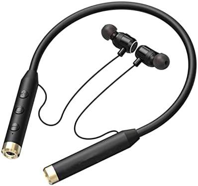 פנס NVAHVA פנס אוזניות אלחוטית אוזניות Bluetooth Bluetooth בביצני אוזן אוזניות ספורט עם מיקרופון דיבורי 70 שעות משחק
