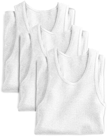 חולצות טי אתלטיות גדולות וגבוהות של גברים בגודל 3 פק / גופיות ללא תג עם אורך לבן נוסף