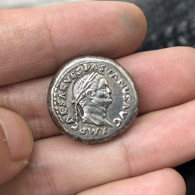 מטבעות רומאים פליז מכסף מלאכות עתיקות מצופות מטבעות זיכרון זרות בגודל לא סדיר סוג 25
