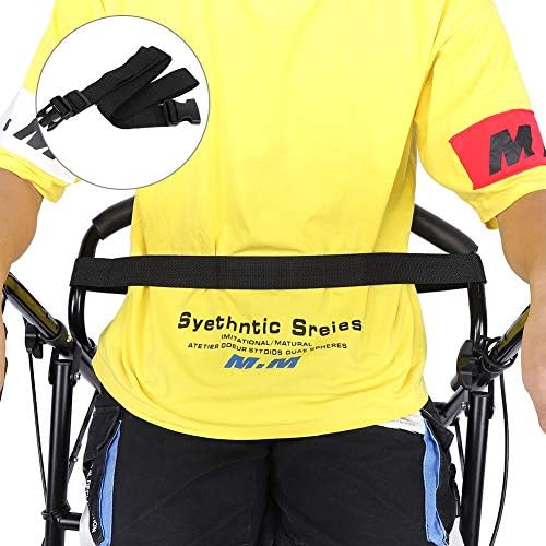 כיסא גלגלים חגורת בטיחות, כיסא גלגלים קטנוע מושב חיק רצועת רפואי משענות רצועות עם פלסטיק אבזם אורך מתכוונן חגורת בטיחות