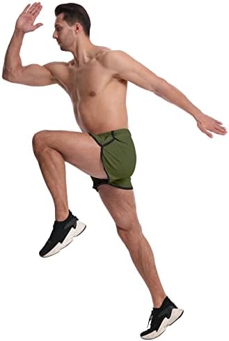 מכנסי חדר כושר Oebld לגברים 3 אינץ 'מהיר ריצה יבש אימון מכנסיים קצרים עם כיסי רוכסן
