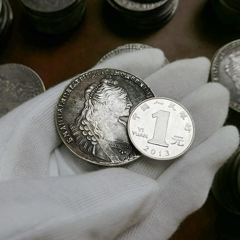 1737 מטבע נחושת רוסית אנה אנה I Ivanovna מטבע כסף עתיק מטבע חוץ מטבע חוץ