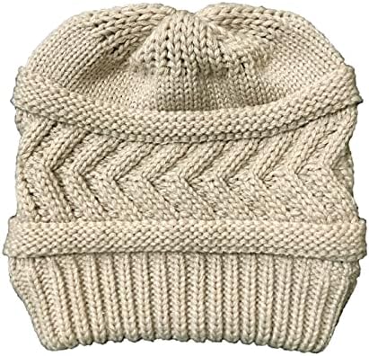 כובעים מרושלים לבנים צמר פליס מרופד כובע סקי חם יותר סרוג כובע שועל שועל קל משקל קלות כובעי שעועיות עבות לגברים