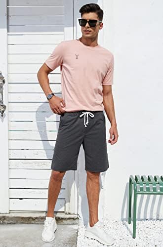 מכנסיים קצרים מזדמנים של ג'אנמיד לגברים אלסטי ג'וג'ר מכנסיים פעילים מכנסיים קצרים