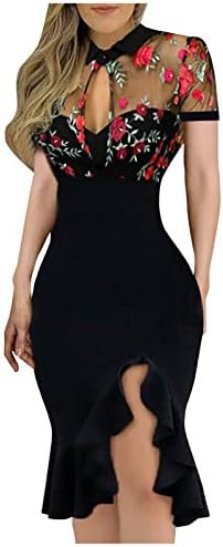 נשים מקרית עורב לעטוף שמלת 3/4 שרוול עסקים בתוספת גודל המפלגה שמלה לפרוע נדנדה לעטוף שמלה