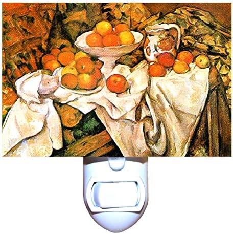 תפוחים ותפוזים מאת סזאן מנורת לילה דקורטיבית