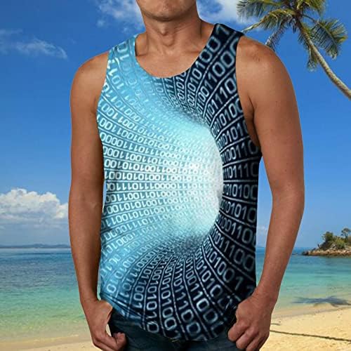 חולצות חוף קיץ לגברים גברים קיץ אופנה מקרית חוף חוף ים דיגיטלי 3 ד מודפס צוואר עגול חולצה גברים