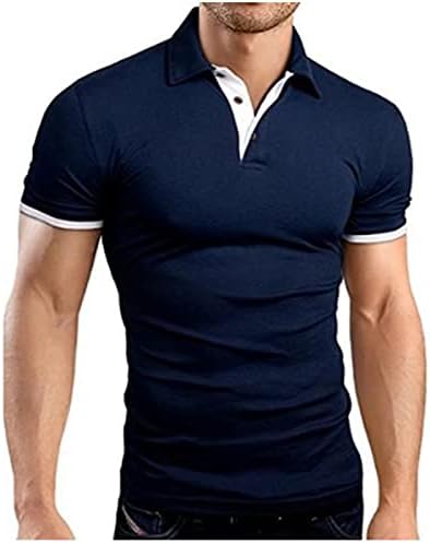 1 גברים של מזדמן פולו חולצה קצר שרוול קל משקל טי חולצה כושר רגיל טי חולצה טניס חולצה